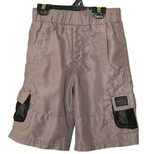 Lee Dungarees Boys Mesh Lined Cargo Shorts Tan Large Gorpcore